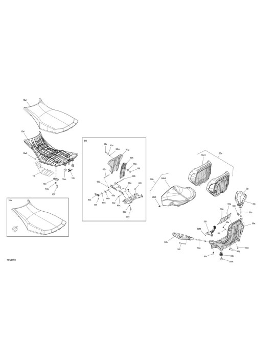 PASSENGER SEAT BRACKET WELD – 708001796