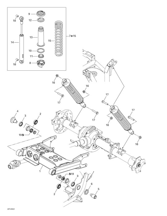 AMORTISSEUR AR.*SHOCK-REAR – 706000129