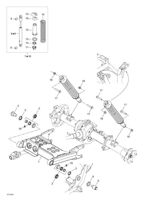 AMORTISSEUR AR.*REAR SHOCK – 706000241