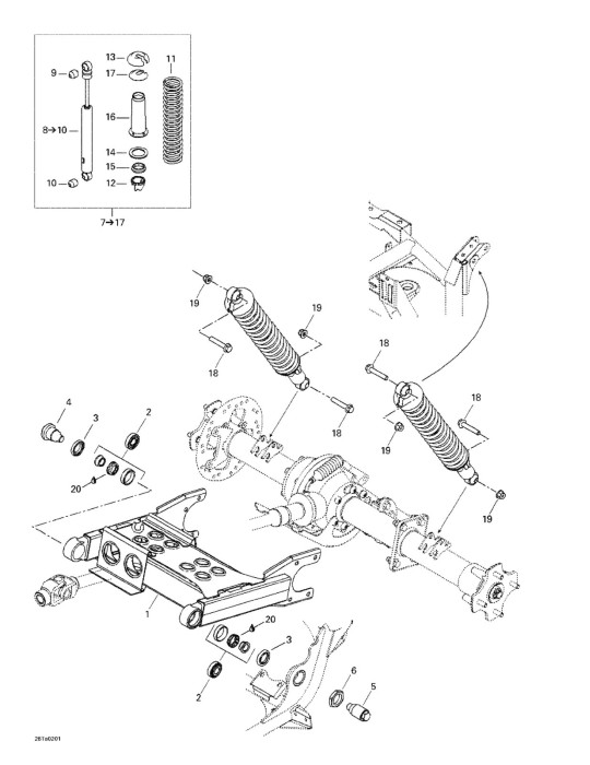 AMORTISSEUR AR.*SHOCK-REAR – 706000088
