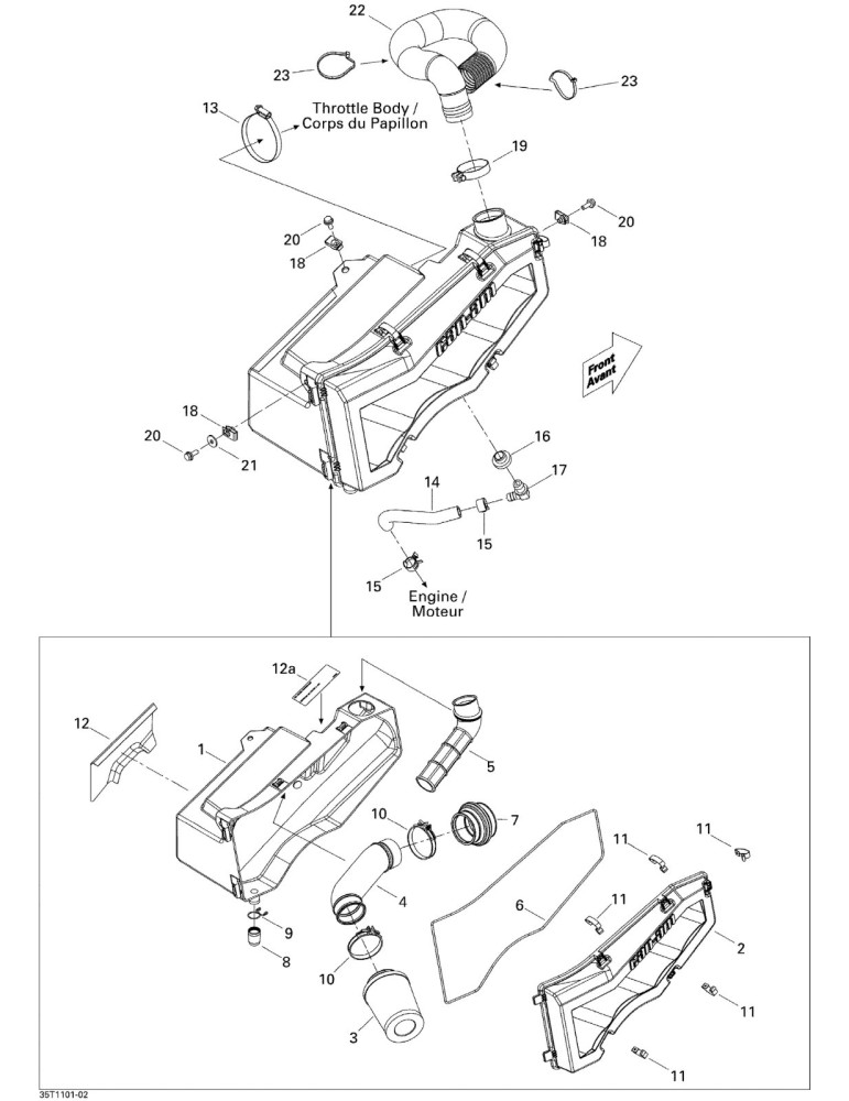 AIR INTAKE SILENCER BASE – 707800262
