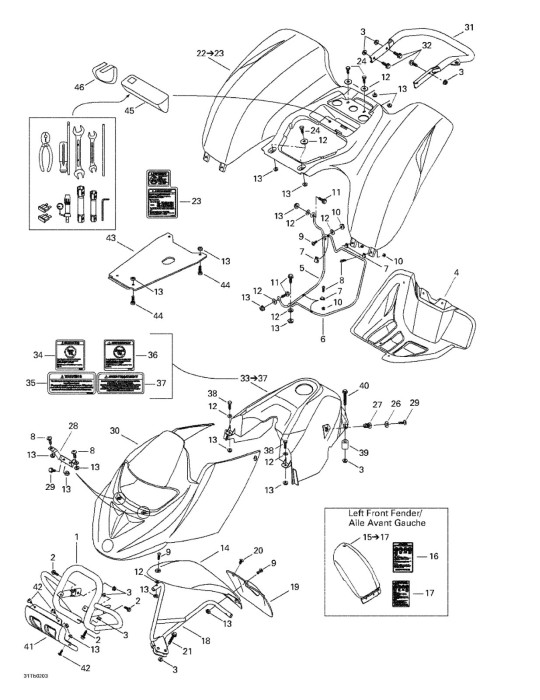 AILE AVANT     *FRONT FENDER – 705000270