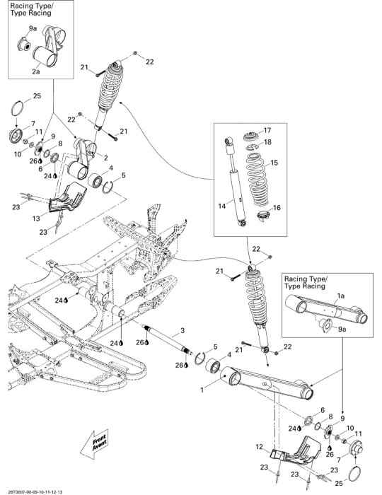 BLACK REAR SPRING – 706000551 / 706000652