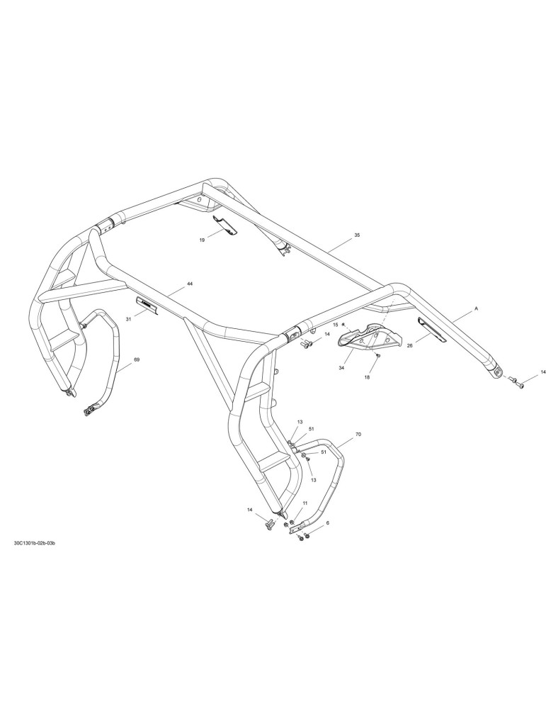 LH CAGE CAP MOULDING – 705004985