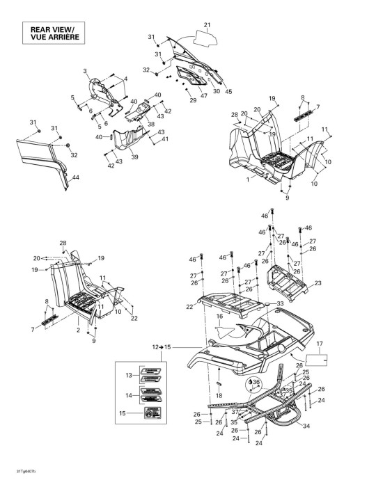 LH REAR LUGGAGE RACK – 705000434