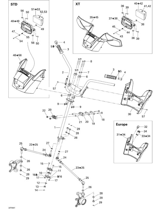 REAR STEERING COVER – 709400273