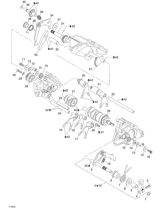 GEAR SHIFT ROD – 420257080