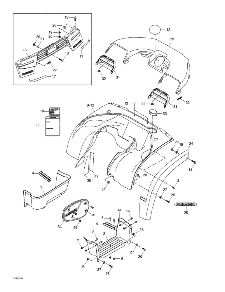 MARCHEPIED DR. *RH.FOOTBOARD – 705000199