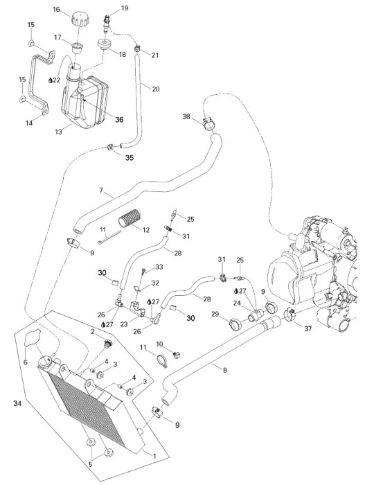 INLET RADIATOR HOSE – 709200066
