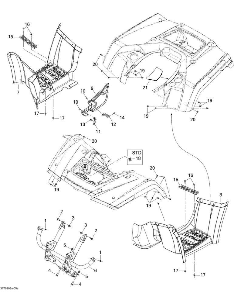 ENGINE COVER – 705002534 / 705003839