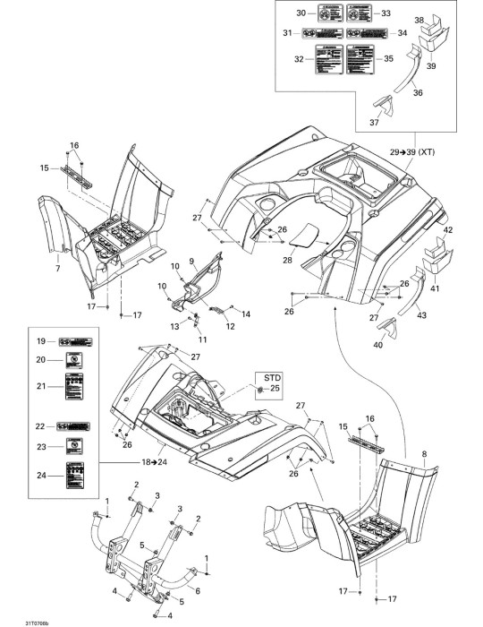 ENGINE COVER – 705002452 / 705003839