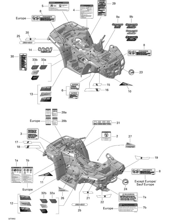 CONSOLE DECAL, 400 MAX XT – 704901711
