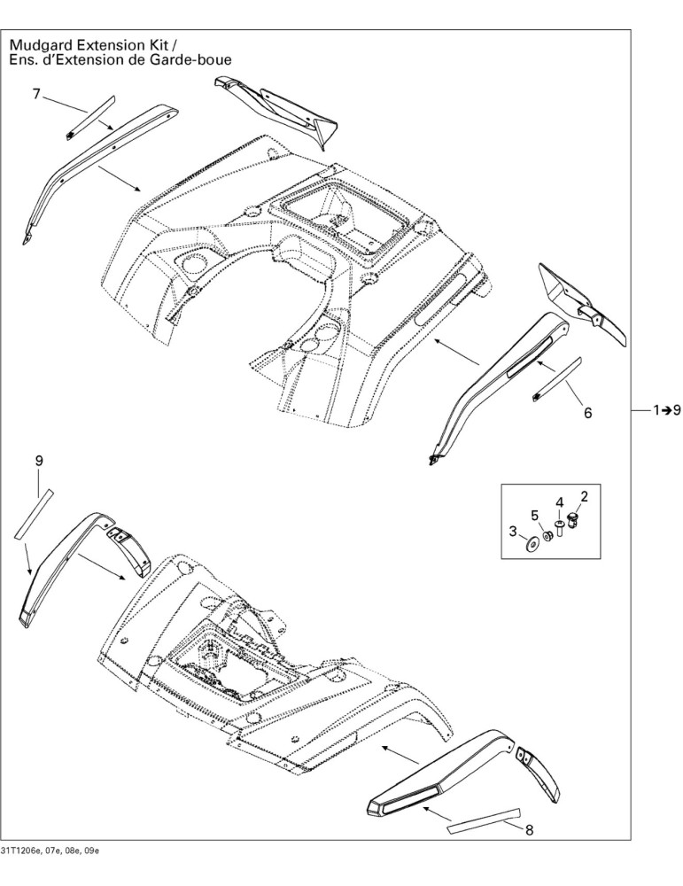 LH REAR LATERAL REFLECTOR – 704901429