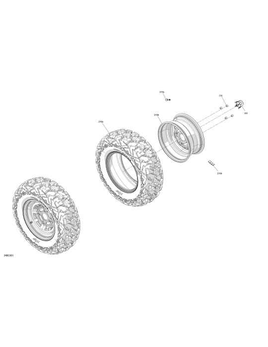 STEEL WHEEL NUT – 250100042