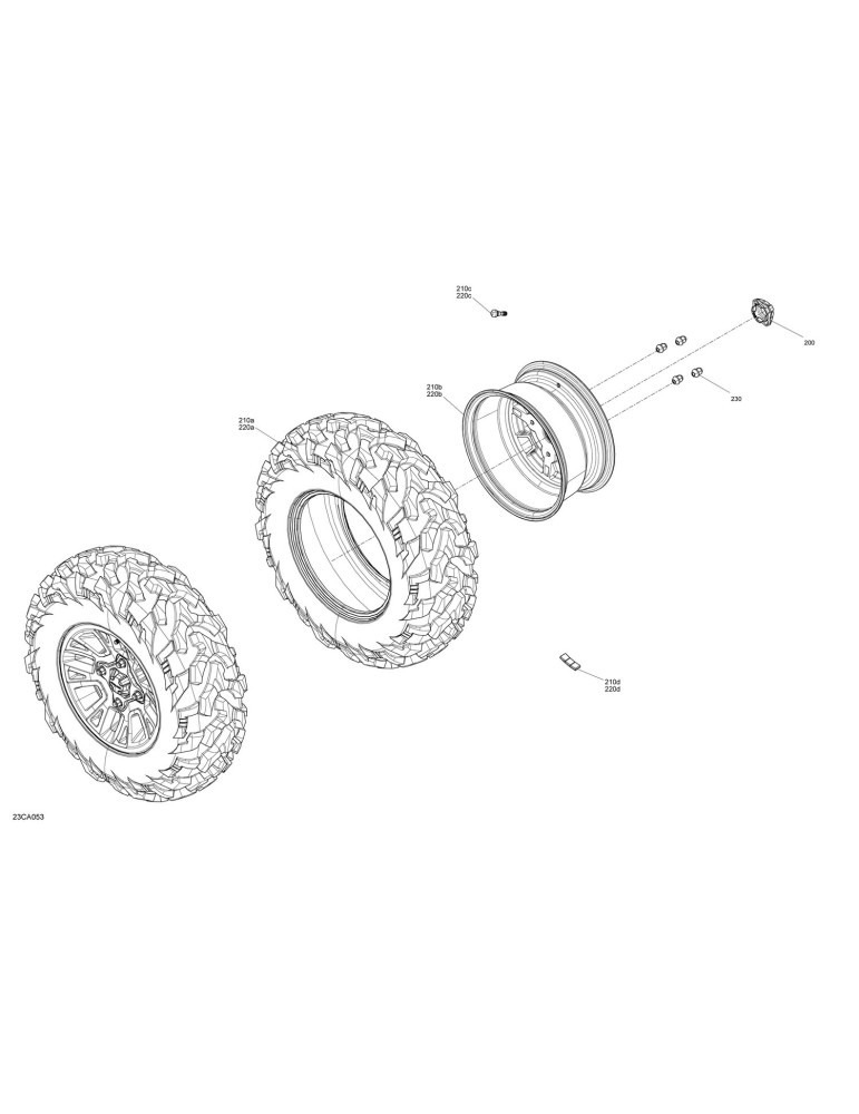 BLACK WHEEL NUT M10 X 1.25 – 250100184
