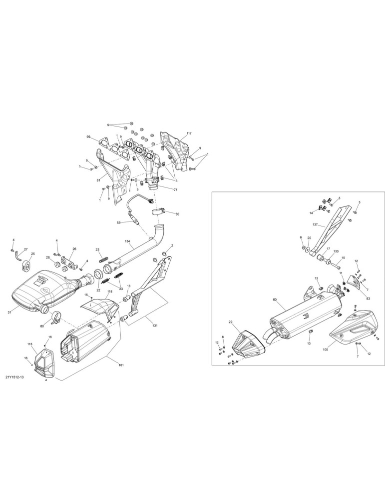 MUFFLER_EXHAUST PRI WELD – 707601881 / 707600793