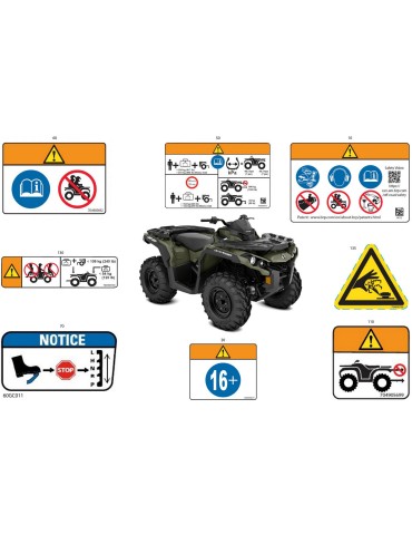 WARNING DECAL, LUGGAGE RACK – 704905699