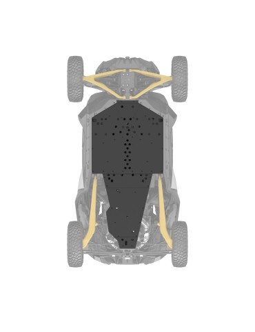 PLATE_SKID CTRL.KIT – Can-Am Maverick R HMWPE Underbelly Plates – 715007314