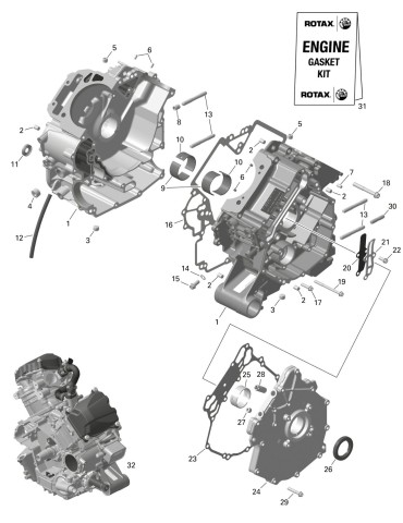 CRANKCASE ASS Y – 420685253