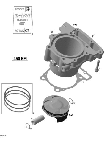 CYLINDER AND PISTON ASS Y – 420623826