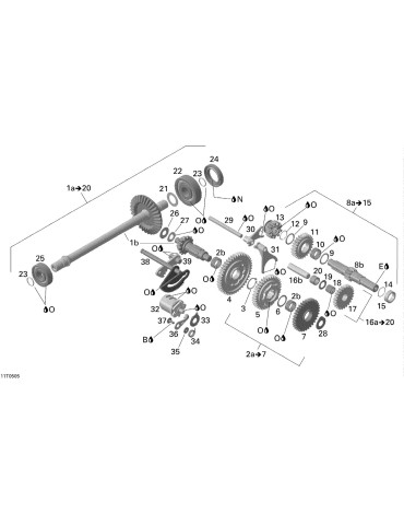 COUNTERSHAFT ASS Y, 11 TEETH – 420620442