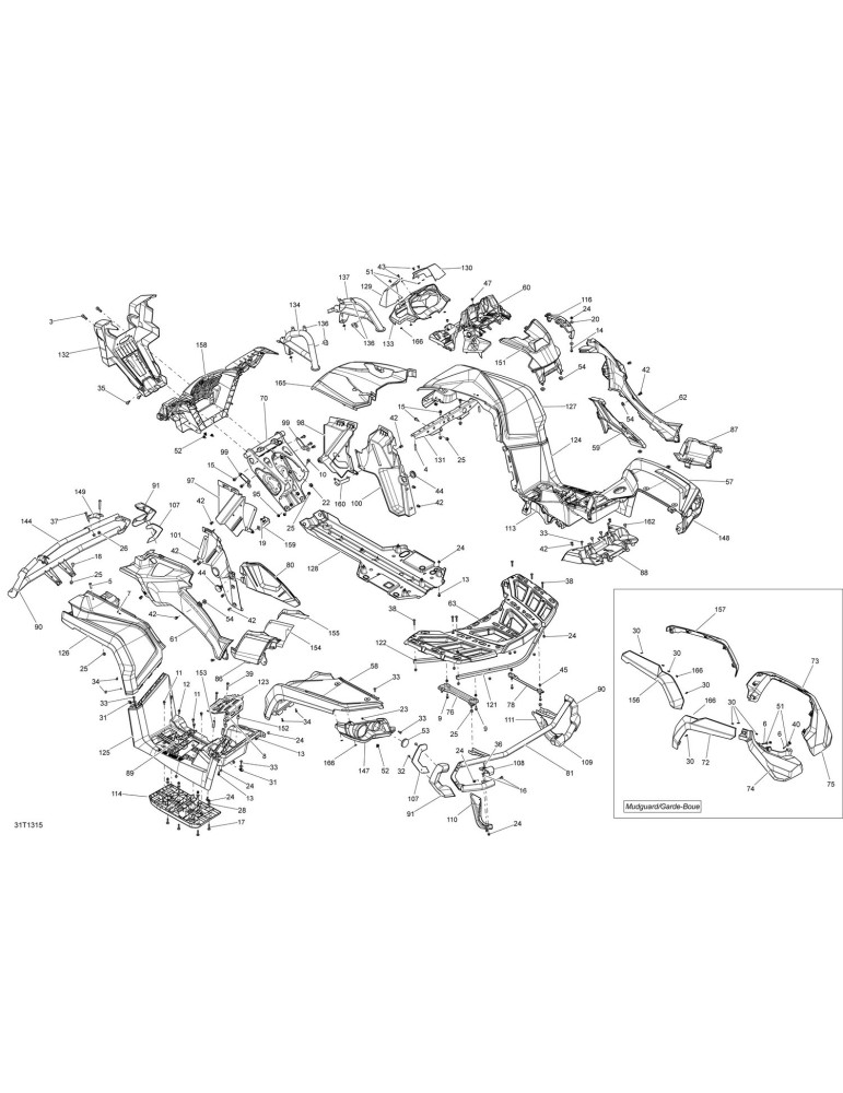 RH REAR FENDER KIT, CAMO – 715001835