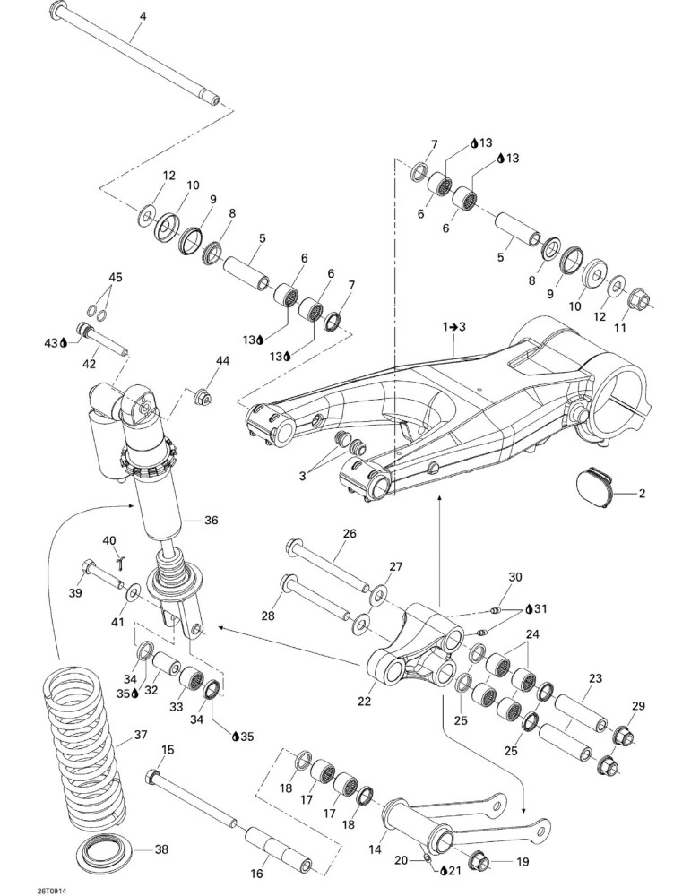 SWING ARM ASS Y – 706000662 / 706000849