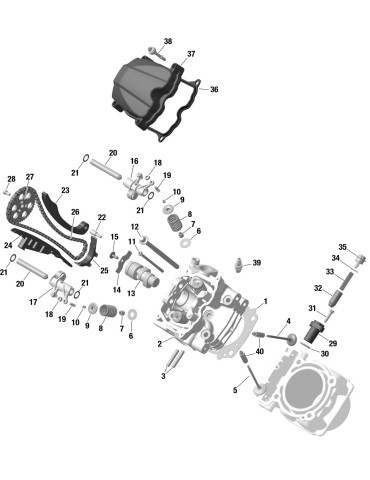 CYLINDER FRONT ASS Y – 420623064