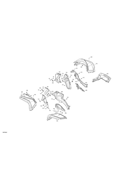TIMELESS BLACK RH FRONT FENDER KIT – 715004018