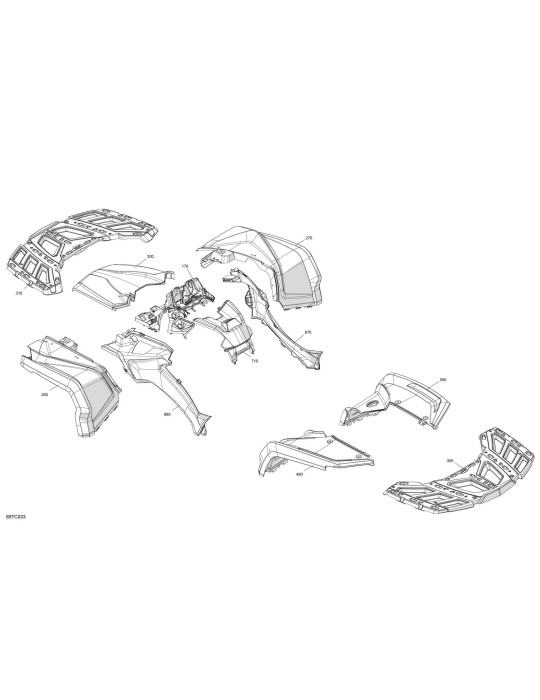 MINERAL GRAY LH FRONT FENDER KIT – 715006933