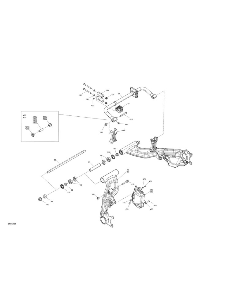 ARM_SWING REAR L B-450 – 706004085