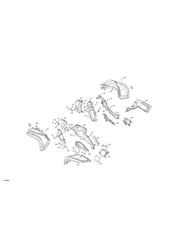 CAN-AM RED RH FRONT FENDER ASS Y – 715004585