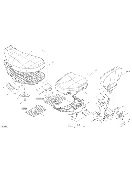 REAR SEAT ASS Y – 708000805