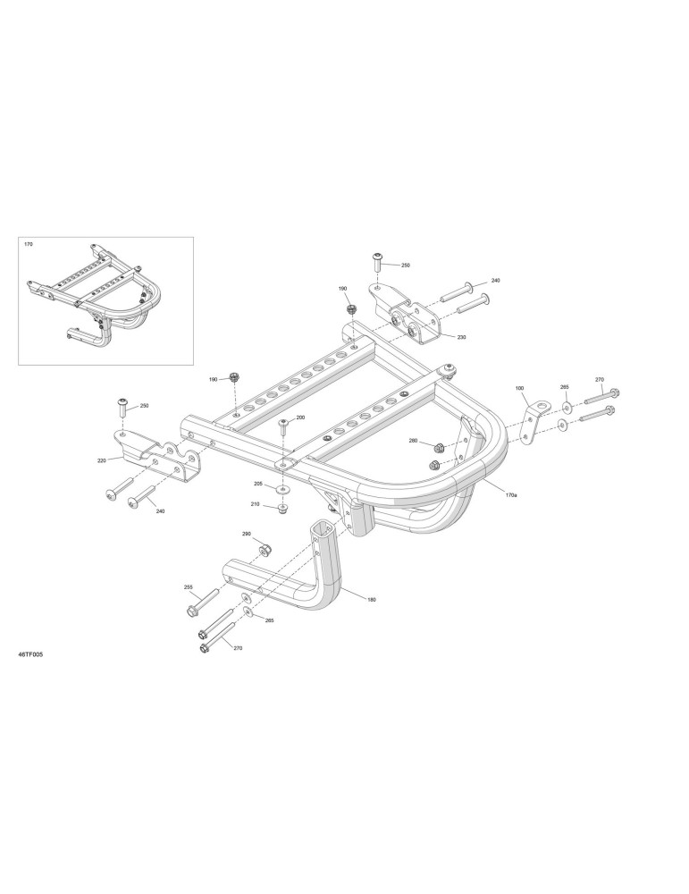 BUMPER REAR B-160 KIT – 715009025
