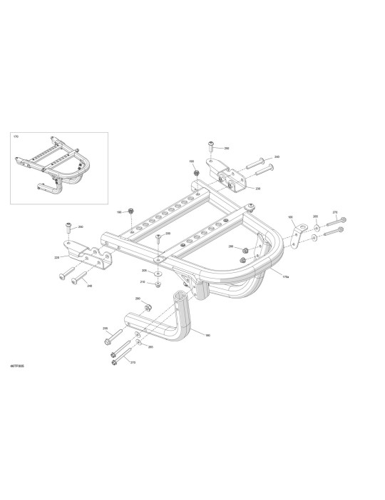 BUMPER REAR B-160 KIT – 715009025