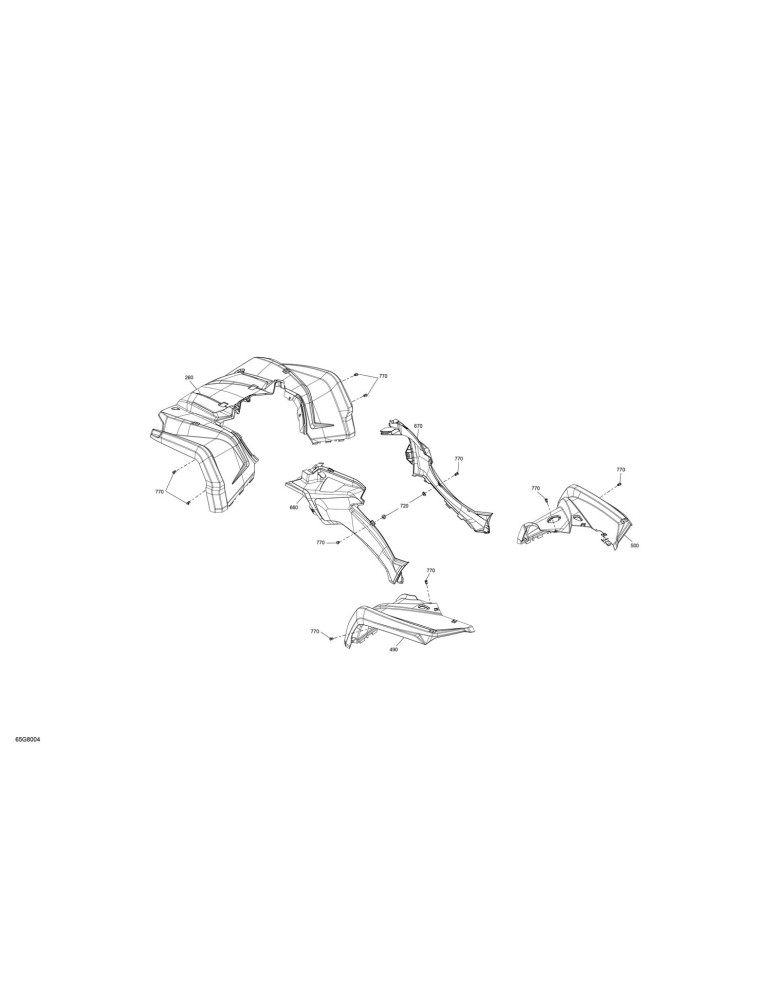 ORANGE CRUSH FRONT FENDER ASS. – 715004533