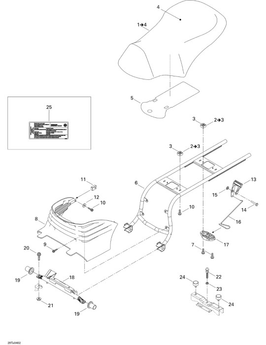 SEAT SUPPORT, BLACK – 708000003