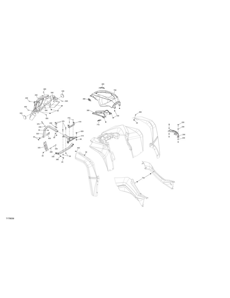 CENTRAL PANEL  KIT – 715003174