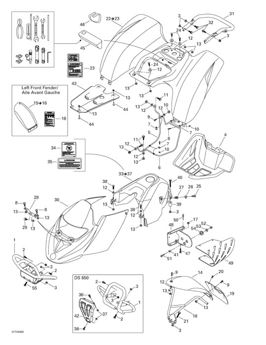RH FENDER SUPPORT – 705000150