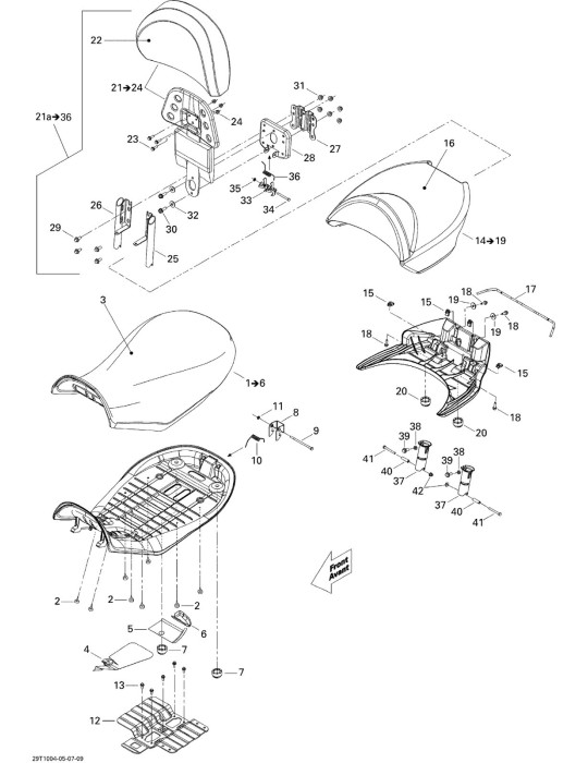 BACKREST COVER – 708000661 / 708000854
