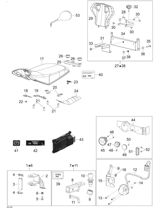 REAR HITCH KIT 6X6 – 715002872